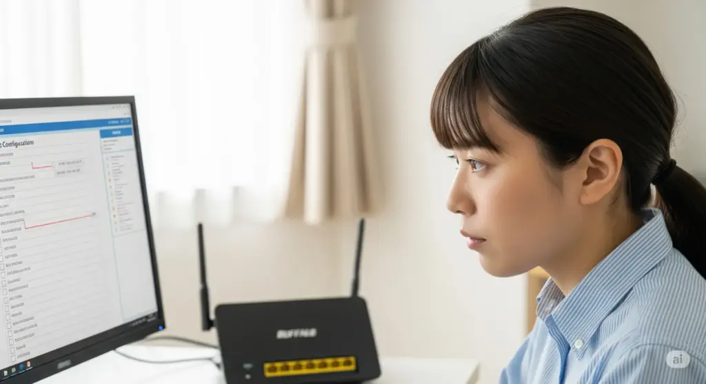 バッファローIPアドレスの再設定が必要か