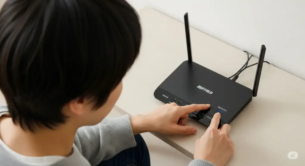 バッファロー製品の中継設定手順