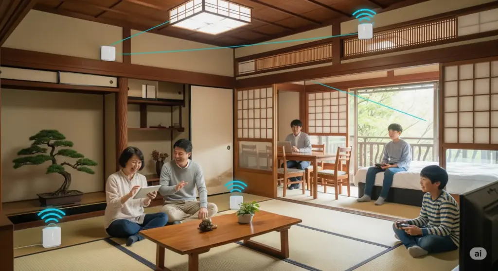 中継器の接続もスムーズ