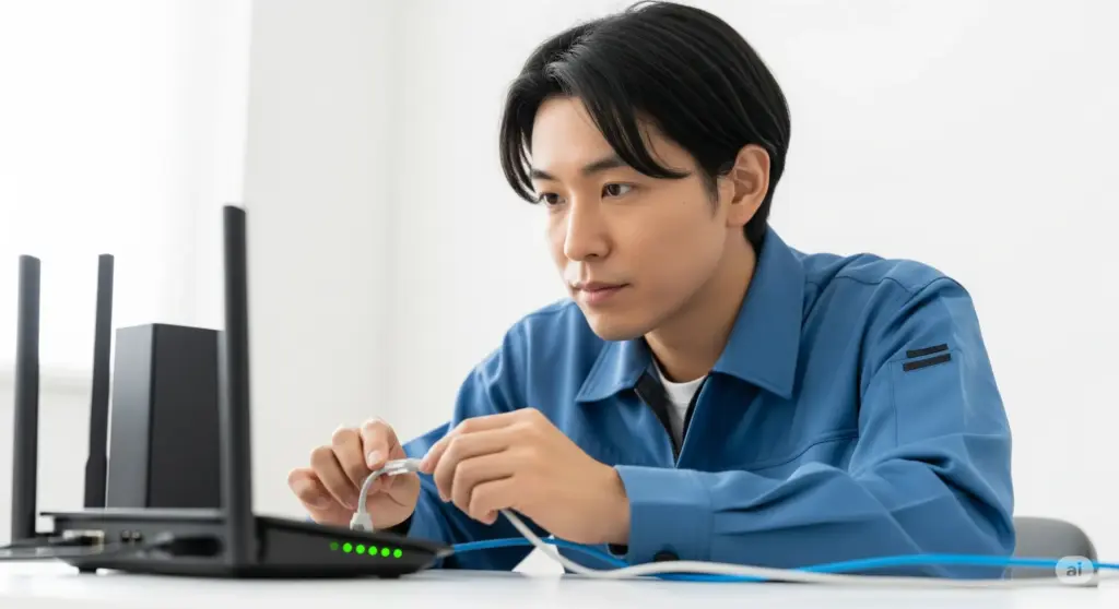 繋がらない時の確認事項とケーブル交換