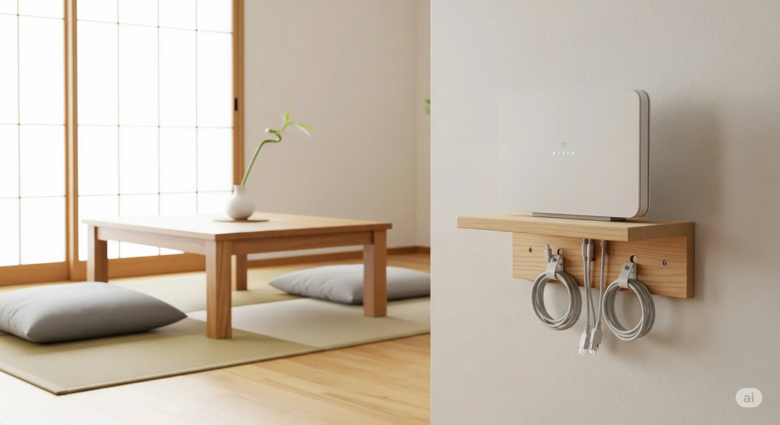 ルーターを浮かせる！100均DIYで快適空間を作る方法