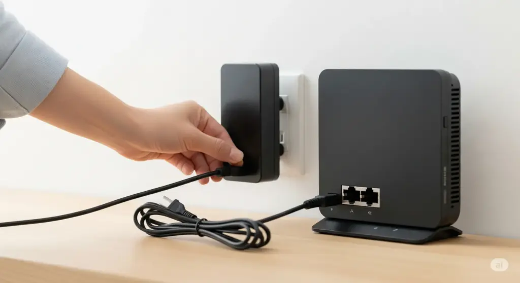 ルーターとモデムの電源を入れる順番