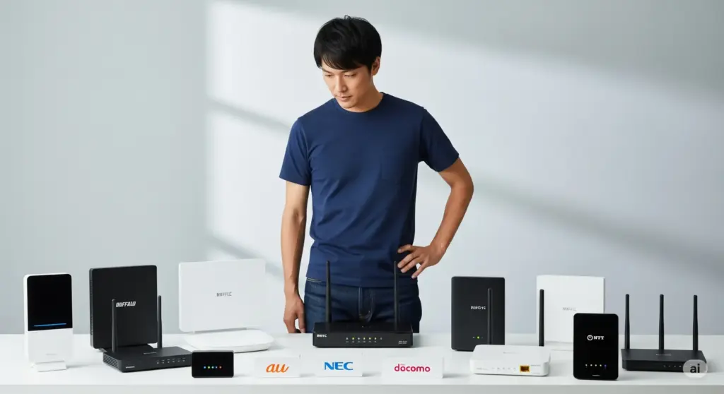 バッファロー NEC au ntt ドコモ各社の状態