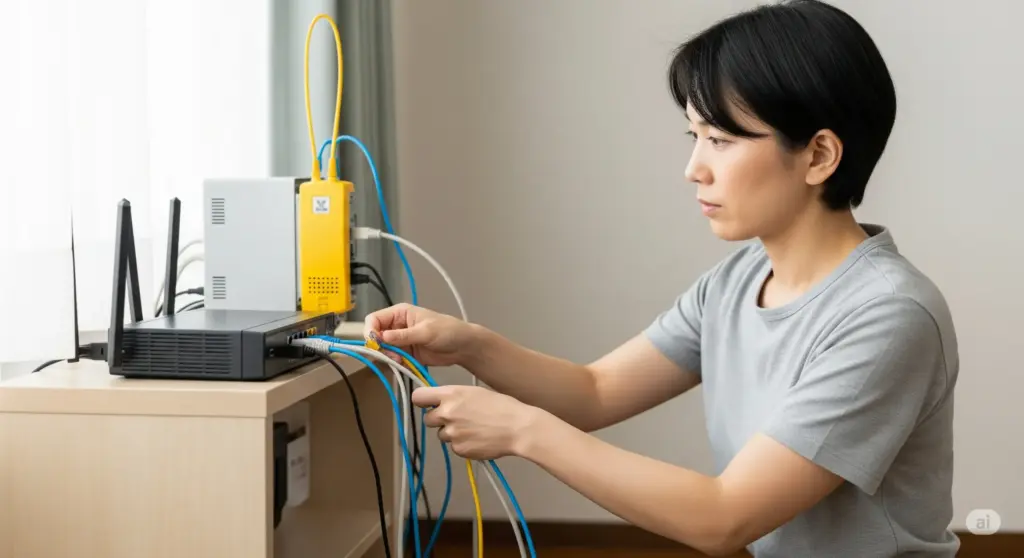 NTTルーター点滅時の具体的な対処法